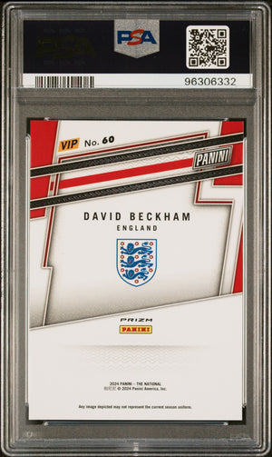 2024 Panini National Sports Vip Gold #60 David Beckham Zebra PSA 9