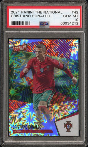 2021 Panini The National #42 Cristiano Ronaldo PSA 10