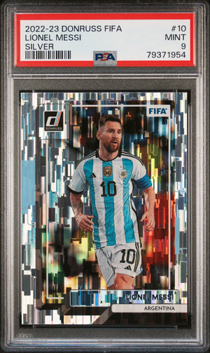 2022 Panini Donruss Fifa #10 Lionel Messi Silver PSA 9