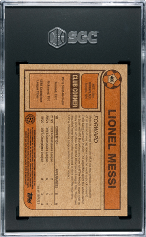 2021 Topps Living Uefa #400 Lionel Messi SGC 10
