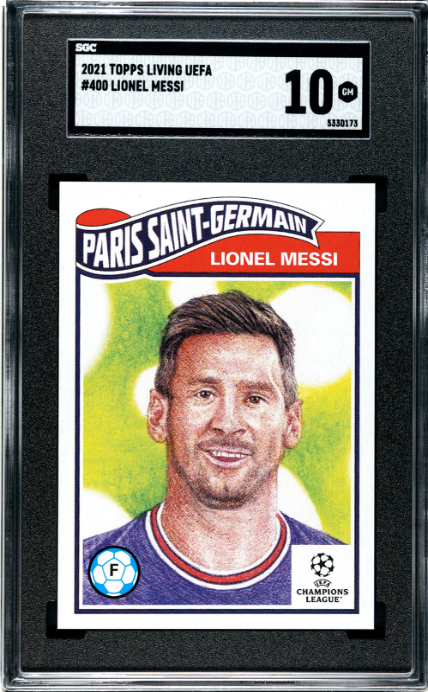 2021 Topps Living Uefa #400 Lionel Messi SGC 10