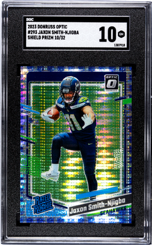 2023 Donruss Optic #293 Jaxon Smith-Njigba Shield Prizm /32 SGC 10