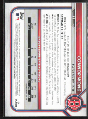 2022 Topps #82 Connor Wong