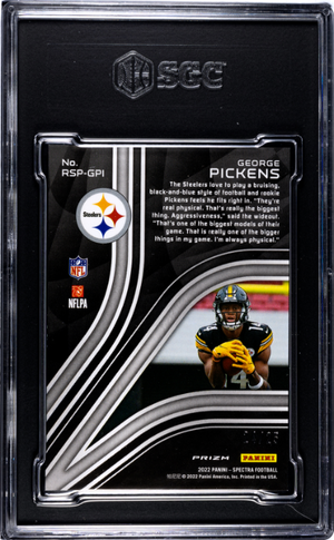 2022 Panini Spectra #RSP-GPI George Pickens Rookie Spectris Meta Prizm 9.5
