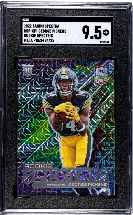 2022 Panini Spectra #RSP-GPI George Pickens Rookie Spectris Meta Prizm 9.5