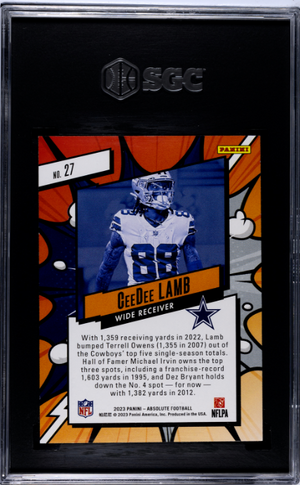 2023 Panini Absolute #27 Ceedee Lamb Explosive 9.5