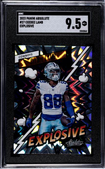 2023 Panini Absolute #27 Ceedee Lamb Explosive 9.5
