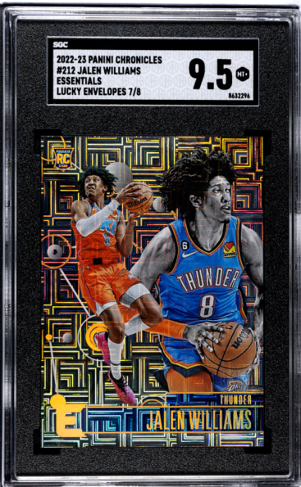 2022-23 Panini Chronicles #212 Jalen Williams Essentials Lucky Envelopes 9.5