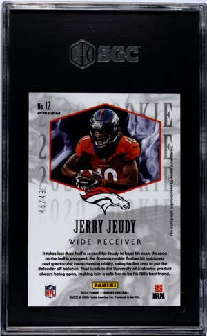 2020 Panini Honors #12 Jerry Jeudy '04 Honors Rookie Auto. 10