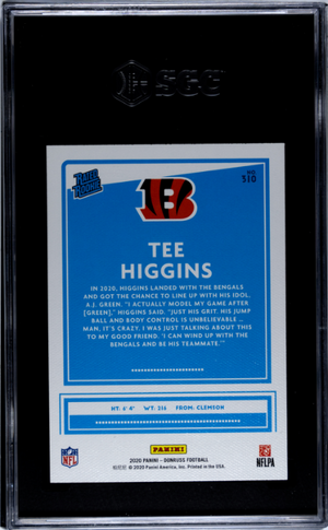 2020 Donruss #310 Tee Higgins Canvas SGC 10
