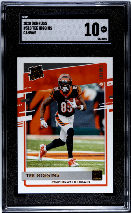 2020 Donruss #310 Tee Higgins Canvas SGC 10