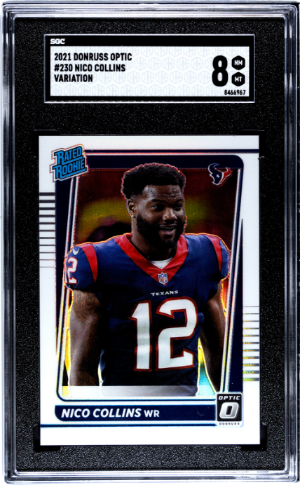 2021 Donruss Optic #230 Nico Collins Var. SGC 8