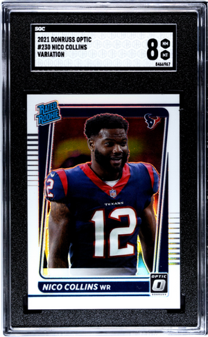 2021 Donruss Optic #230 Nico Collins Var. SGC 8