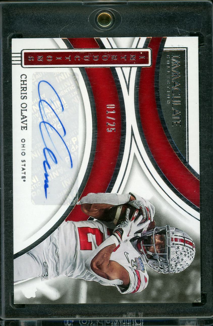 2022 Panini Immaculate Collection #II-COL Chris Olave Immaculate Intros #/25