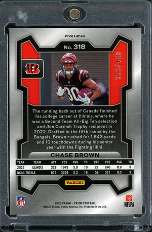 2023 Panini Prizm #318 Chase Brown #318 Pandora /400