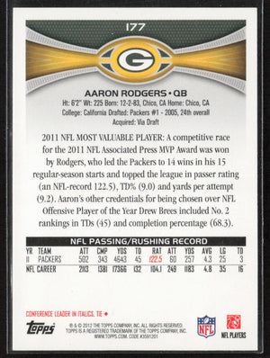 2012 Topps #177 Aaron Rodgers