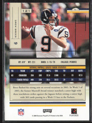 2004 Playoff Absolute Memorabilia #121 Drew Brees Retail