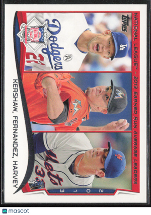 2014 Topps #113 Kershaw/Fernandez /Harvey Gold