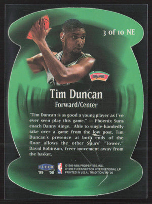 1999-00 Fleer Tradition #3 NE Tim Duncan Net Effect