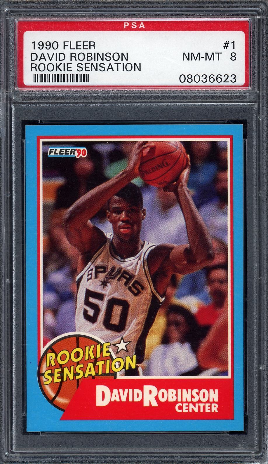 1990-91 Fleer #1 David Robinson Rookie Sensations 8