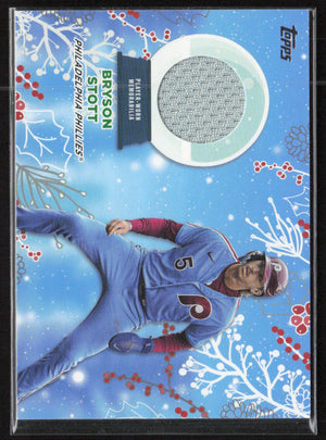 2023 Topps Holiday #RC-BS Bryson Stott Player Worn Relic