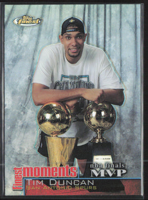 2000-01 Finest #FM-TD Tim Duncan Moments Refractors Autographs