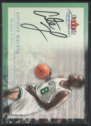2000-01 Fleer Authority #NNO Antoine Walker Autographics SSD Silver #/250