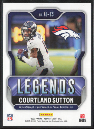 2022 Absolute #Al-CS Courtland Sutton Auto /50