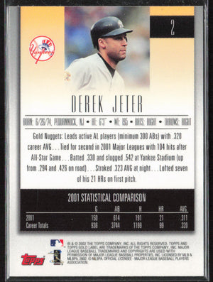2002 Topps Gold Label #2 Derek Jeter