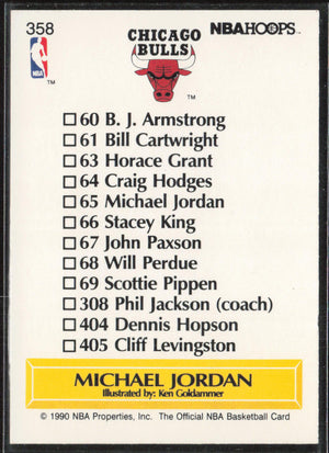 1990-91 Hoops #358 Michael Jordan