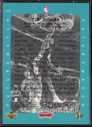1997-98 SP Authentic #165 Tim Duncan