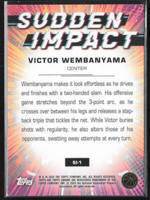Topps Chrome #SI-1 Victor Wembanyama