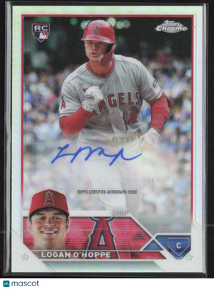 2023 Topps Chrome Update #AC-LOH Logan O'Hoppe Autographs Refractor #/499
