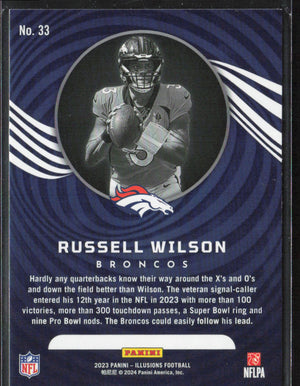 2024 Panini Illusions Football Russell Wilson #33 Stardust