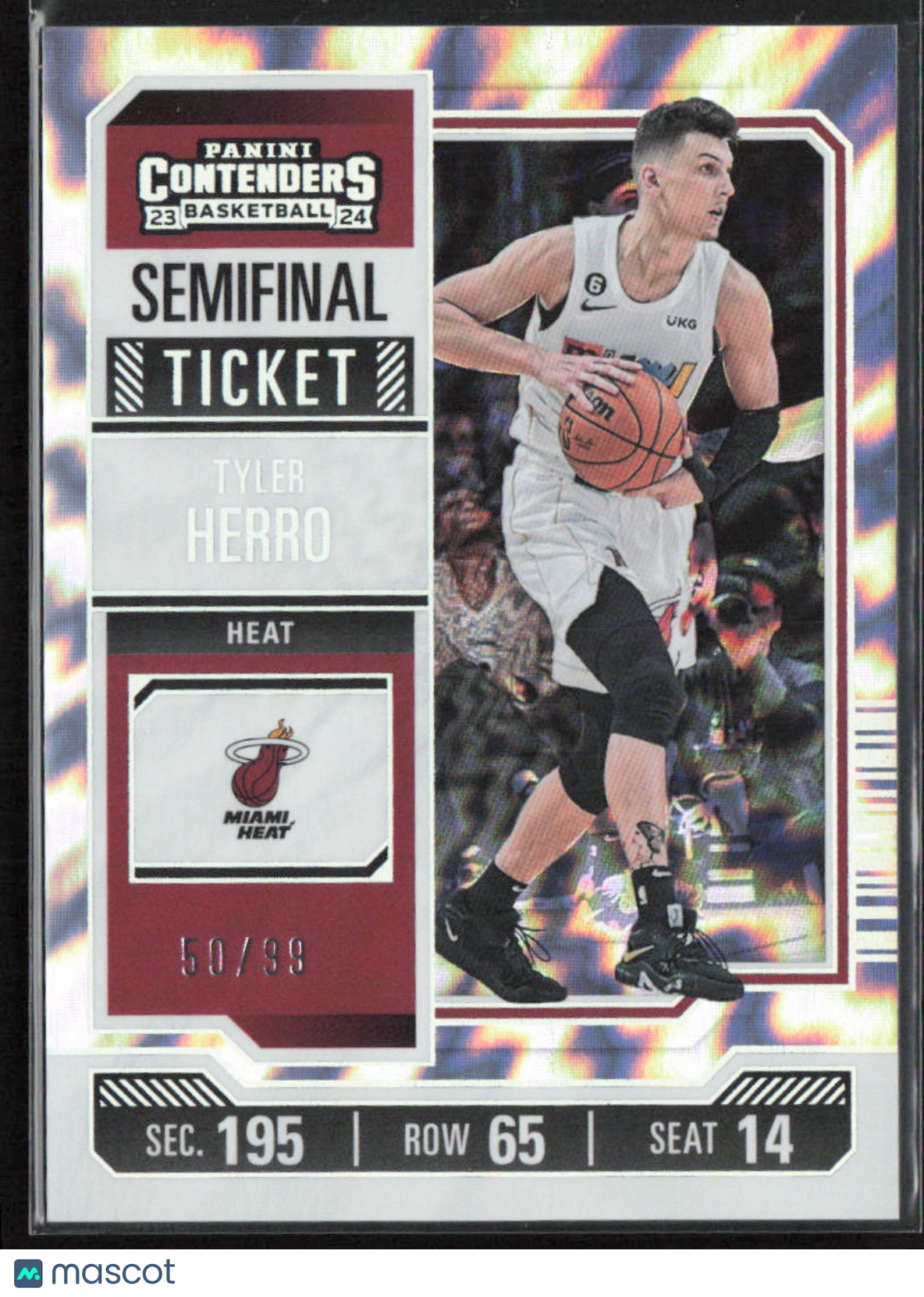 2024 2023-24 Panini Contenders Basketball Tyler Herro #60 50/99