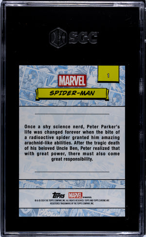 2024 Topps Chrome Marvel Spider-Man #1 SGC 9.5