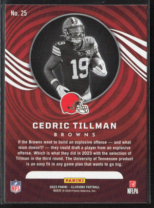 2024 Panini Illusions Football Cedric Tillman #25