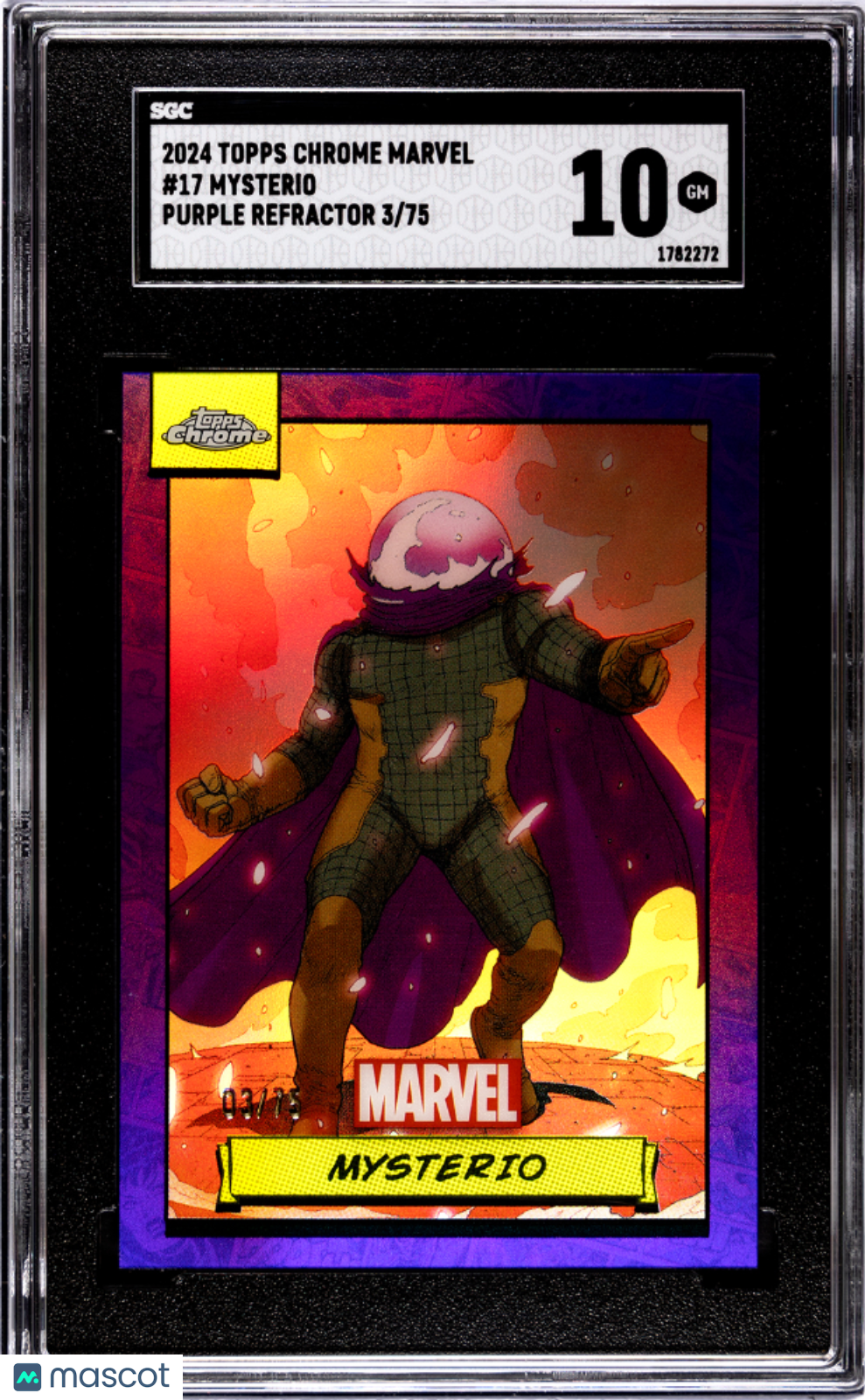 2024 Topps Chrome Marvel Mysterio #17 SGC 10