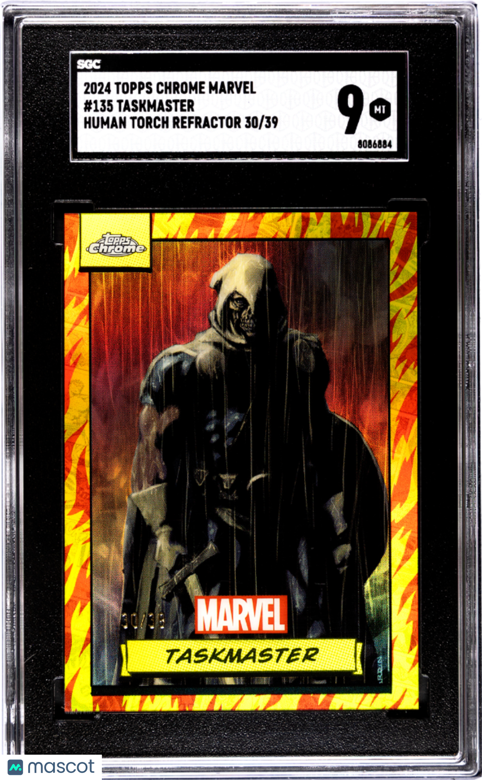 2024 Topps Chrome Marvel Taskmaster #135 SGC 9