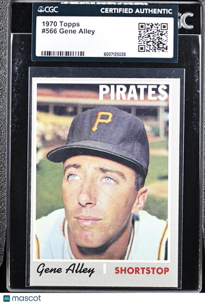 1970 Topps Gene Alley #566 CGC AU